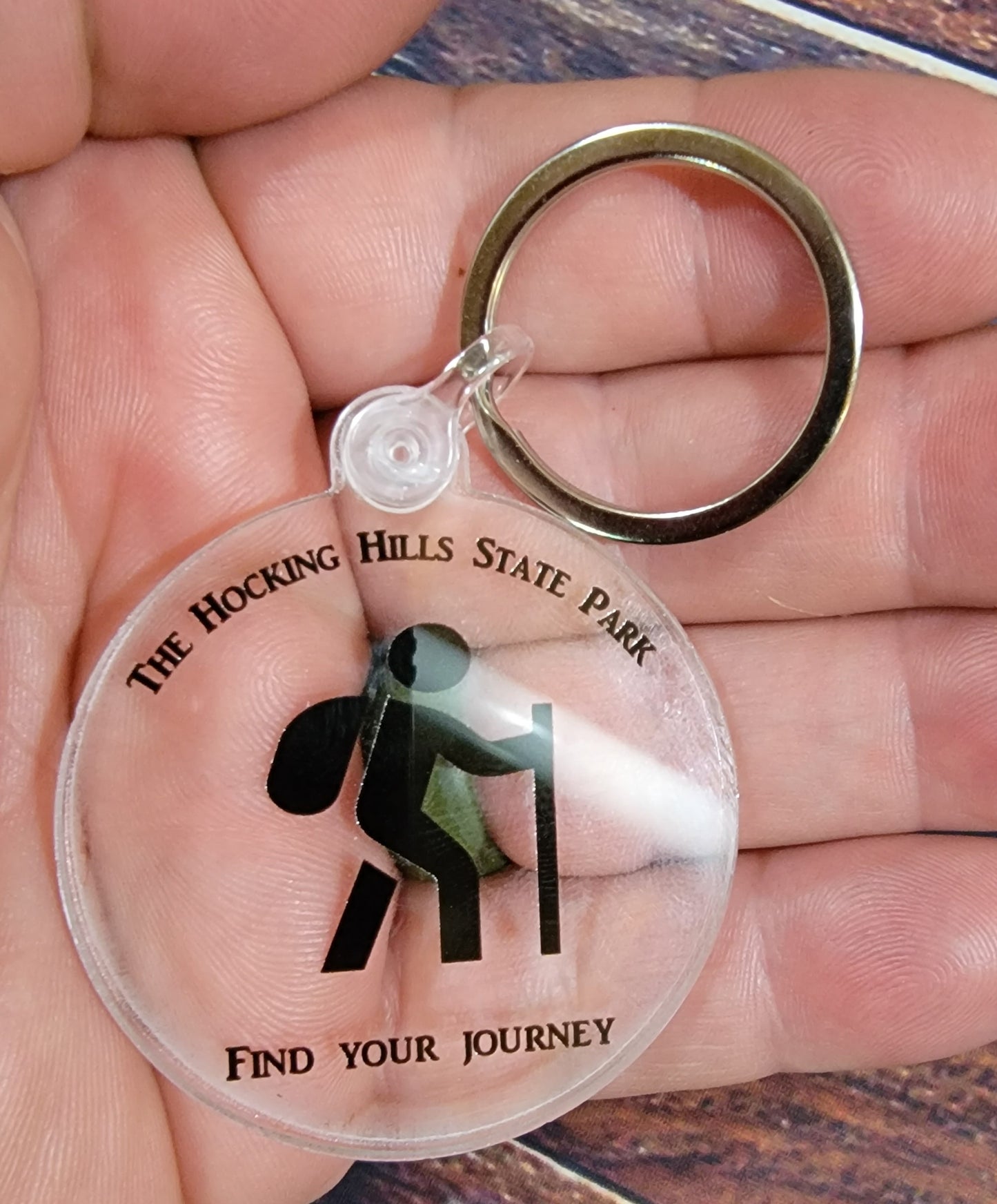 The Hocking Hills State Park Keychain