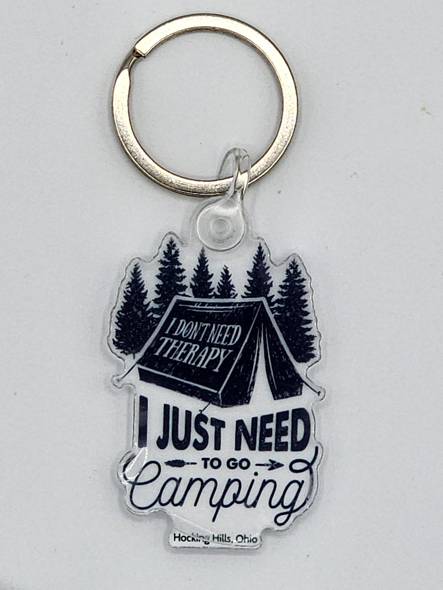 Camping Keychain Hocking Hills