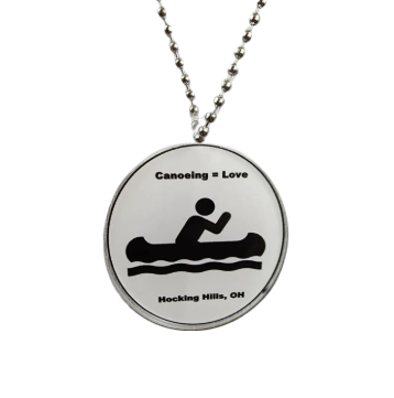 Canoeing = Love Pendant Charm