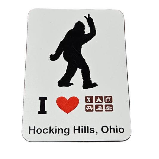 Bigfoot Hocking Hills Refrigerator Magnet