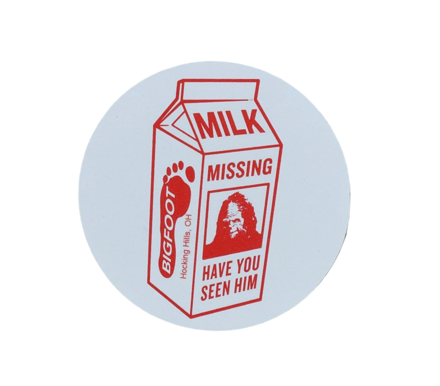 Milk-Jug Bigfoot Coaster