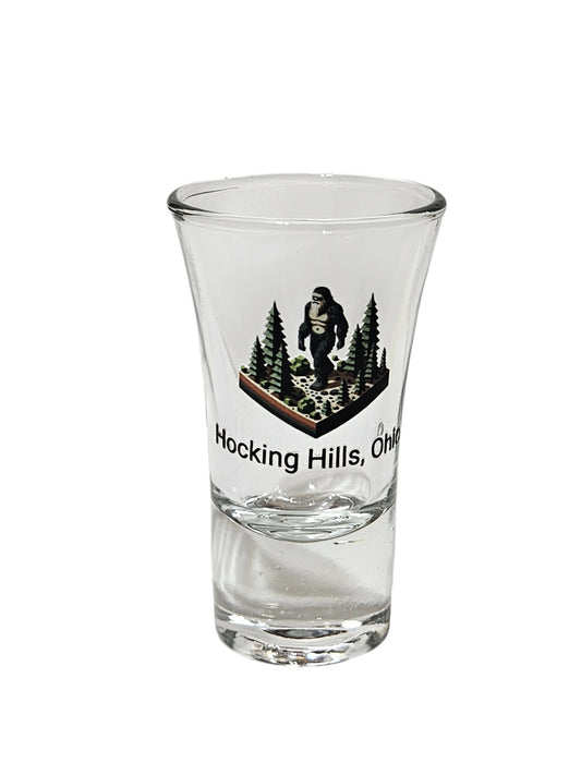 Hocking Hills Bigfoot Shot Glass