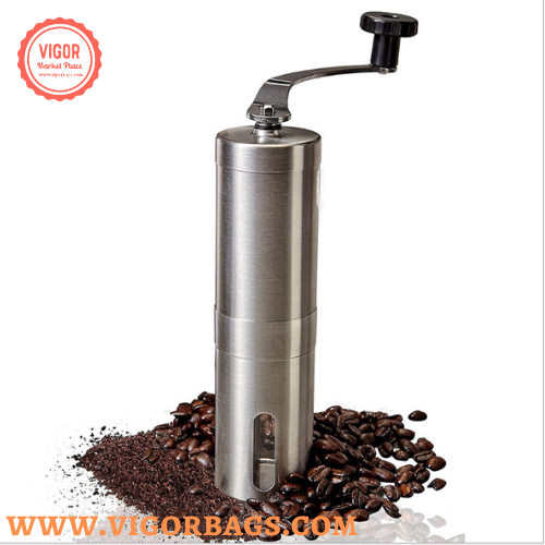 Portable Hand Coffee Bean Grinder Adjustable Knob Settings -: Mix & Match Colors